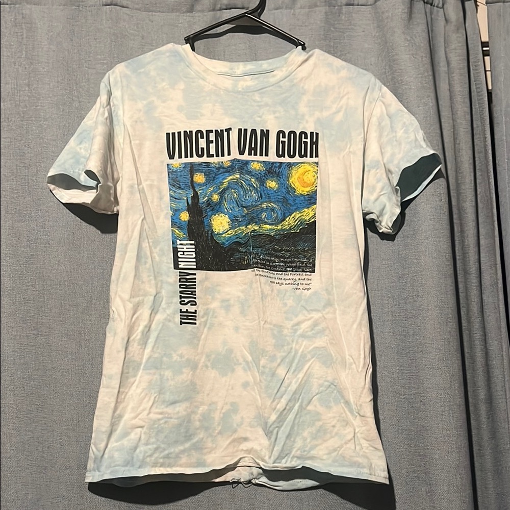 Vincent Van Gogh Blue Graphic T-Shirt